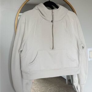 lululemon athletica Cream Half-Zip Pullover Hoodie
